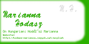 marianna hodasz business card